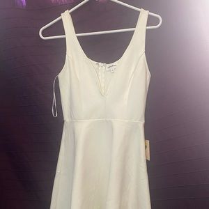 A white  mini dress